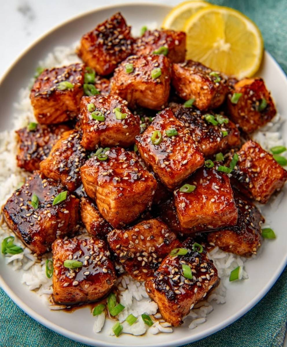 Air Fryer Honey Garlic Salmon