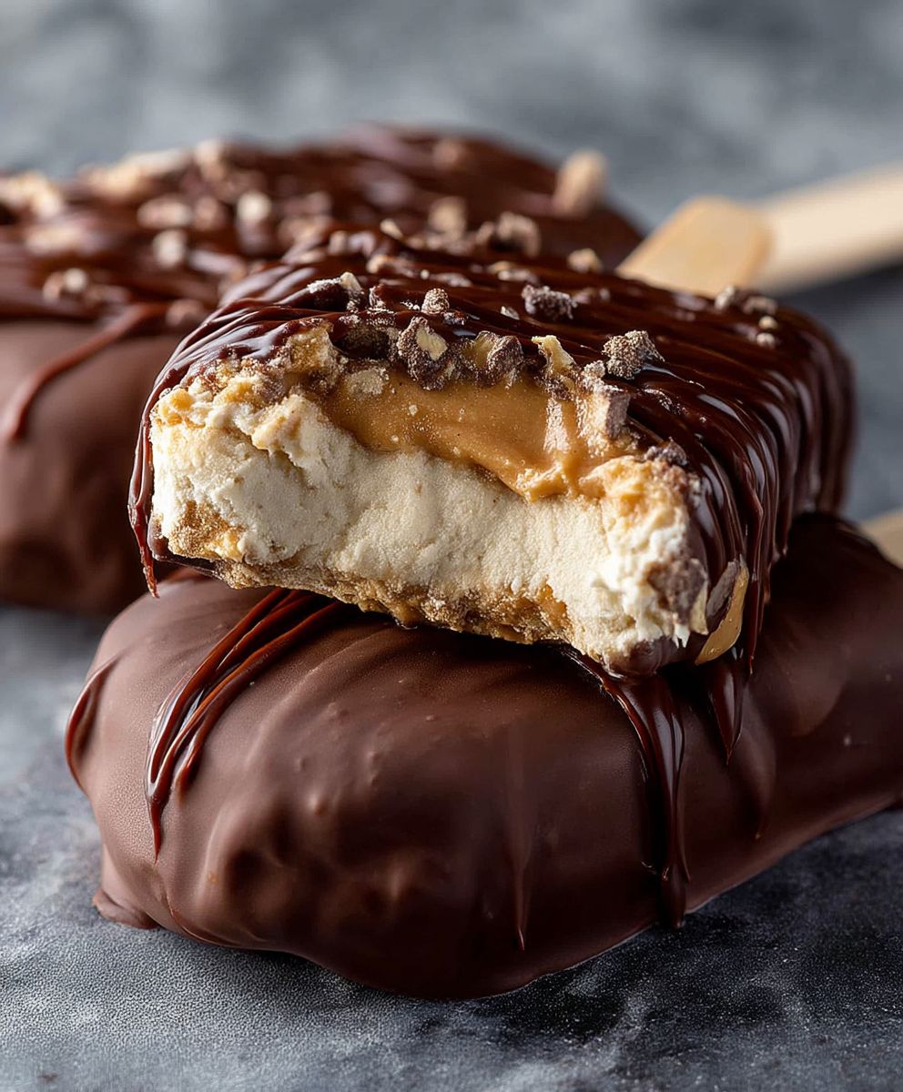 Peanut Butter Frozen Yogurt Bars