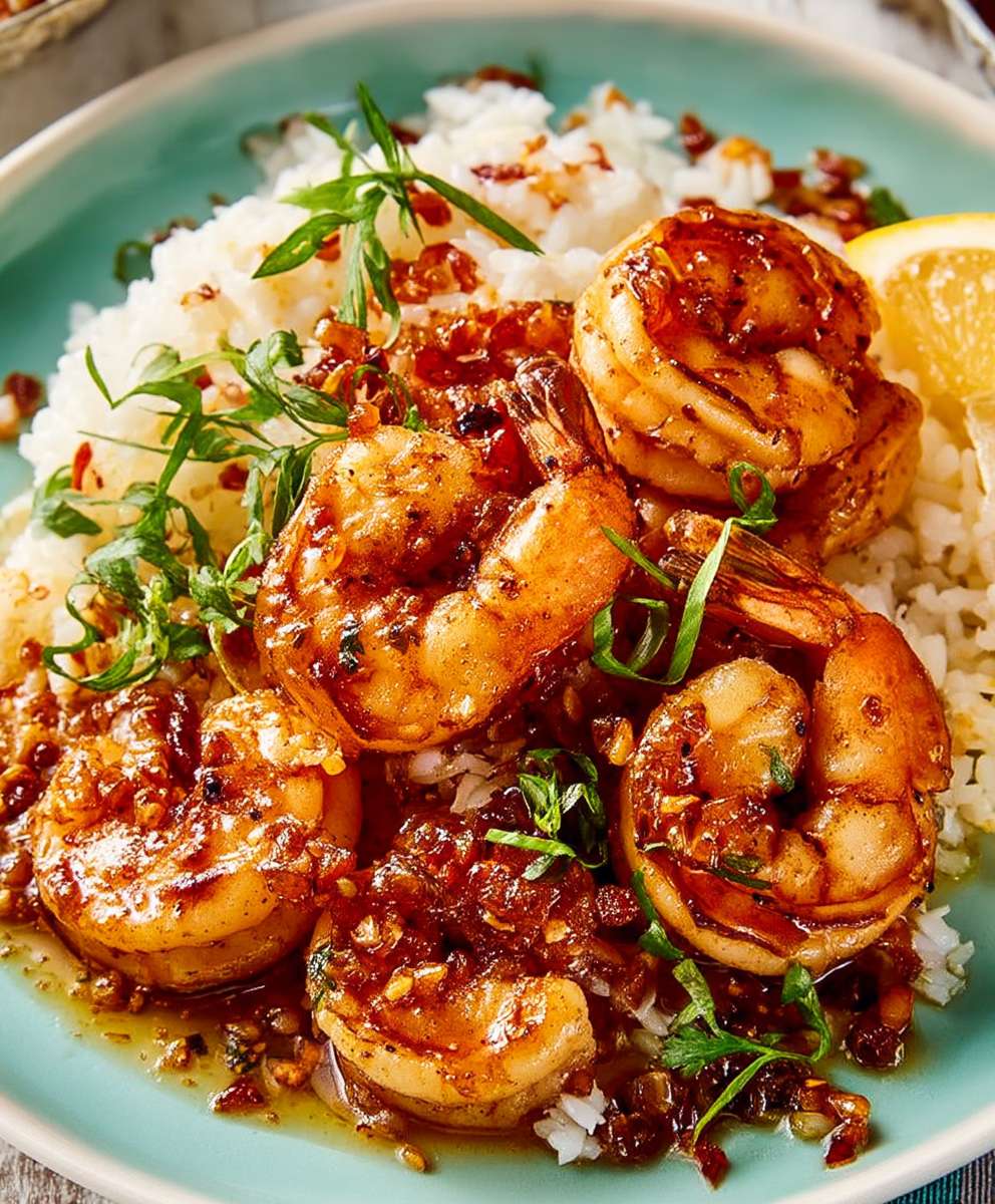 Hawaiian Garlic Shrimp
