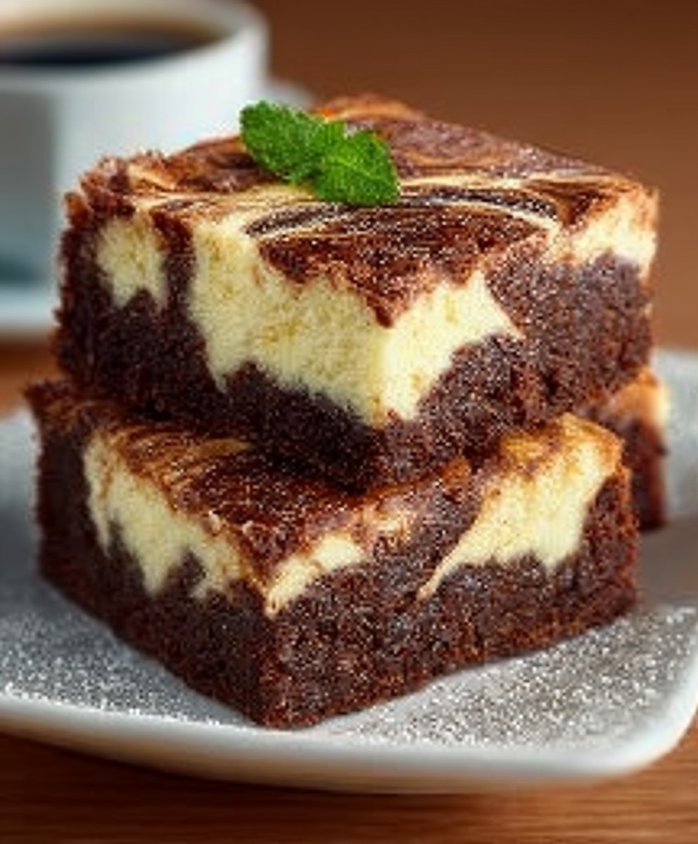Cream Cheese Swirled Brownies