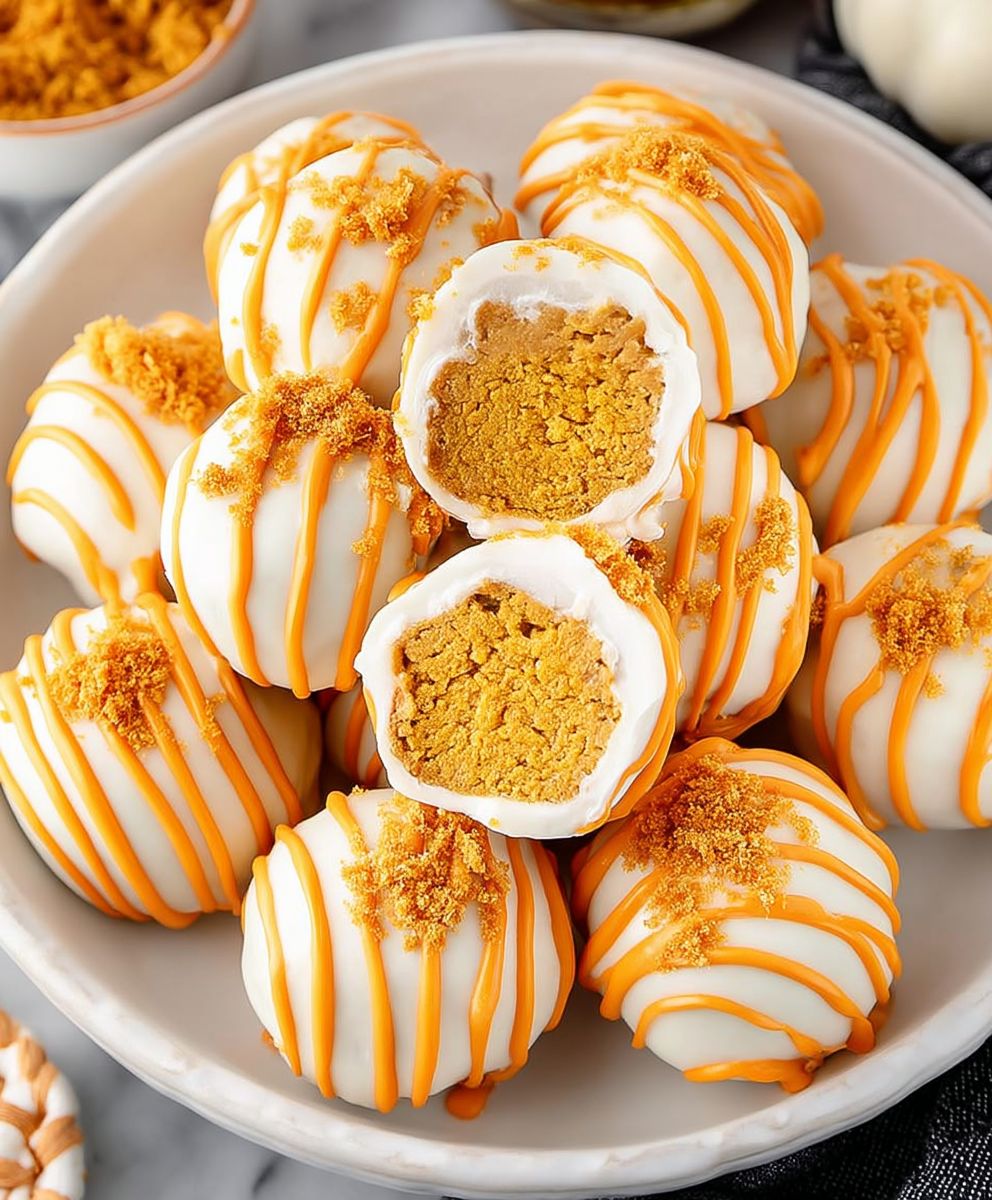 Pumpkin Cheesecake Balls