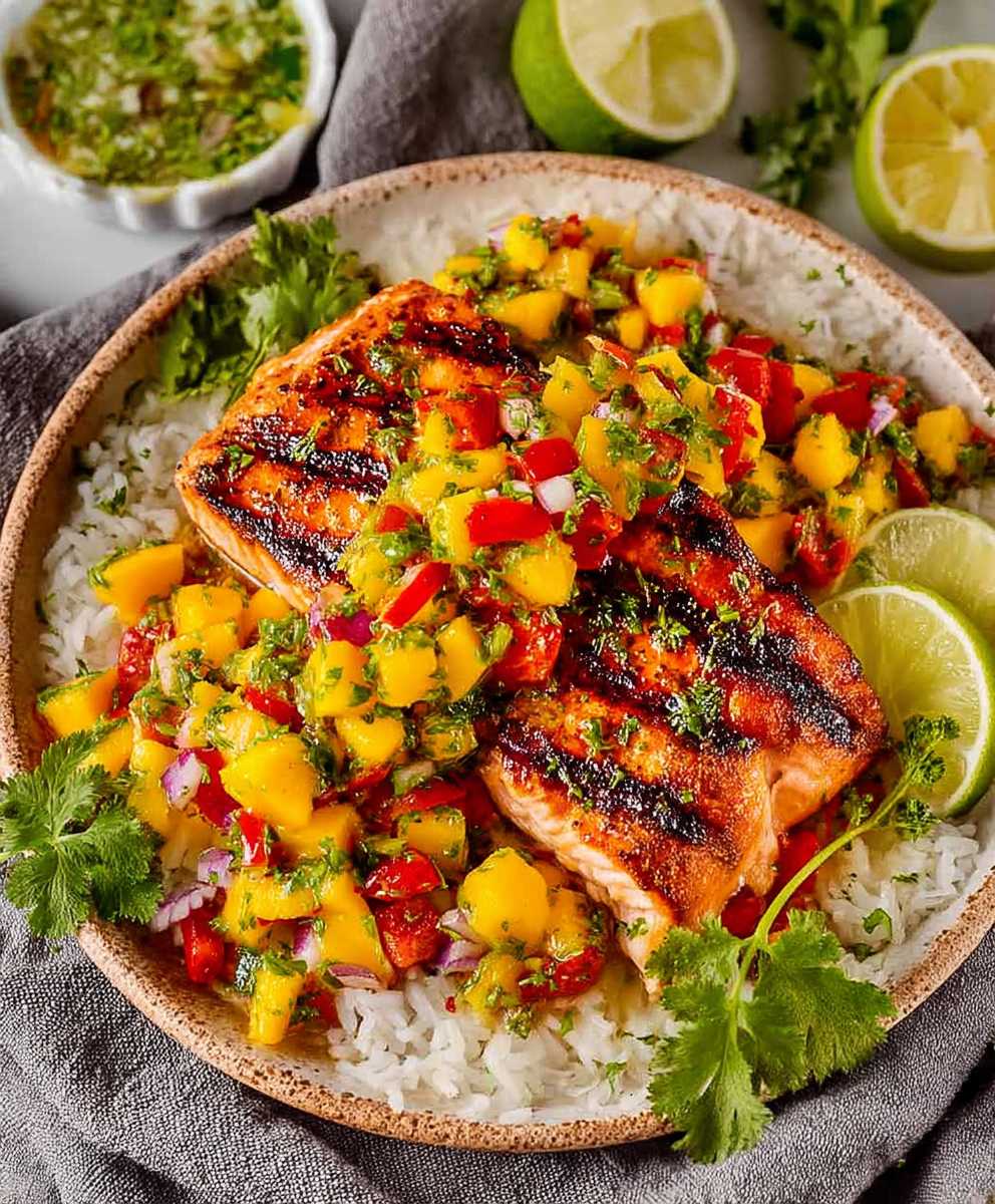 Salmon with Mango Salsa