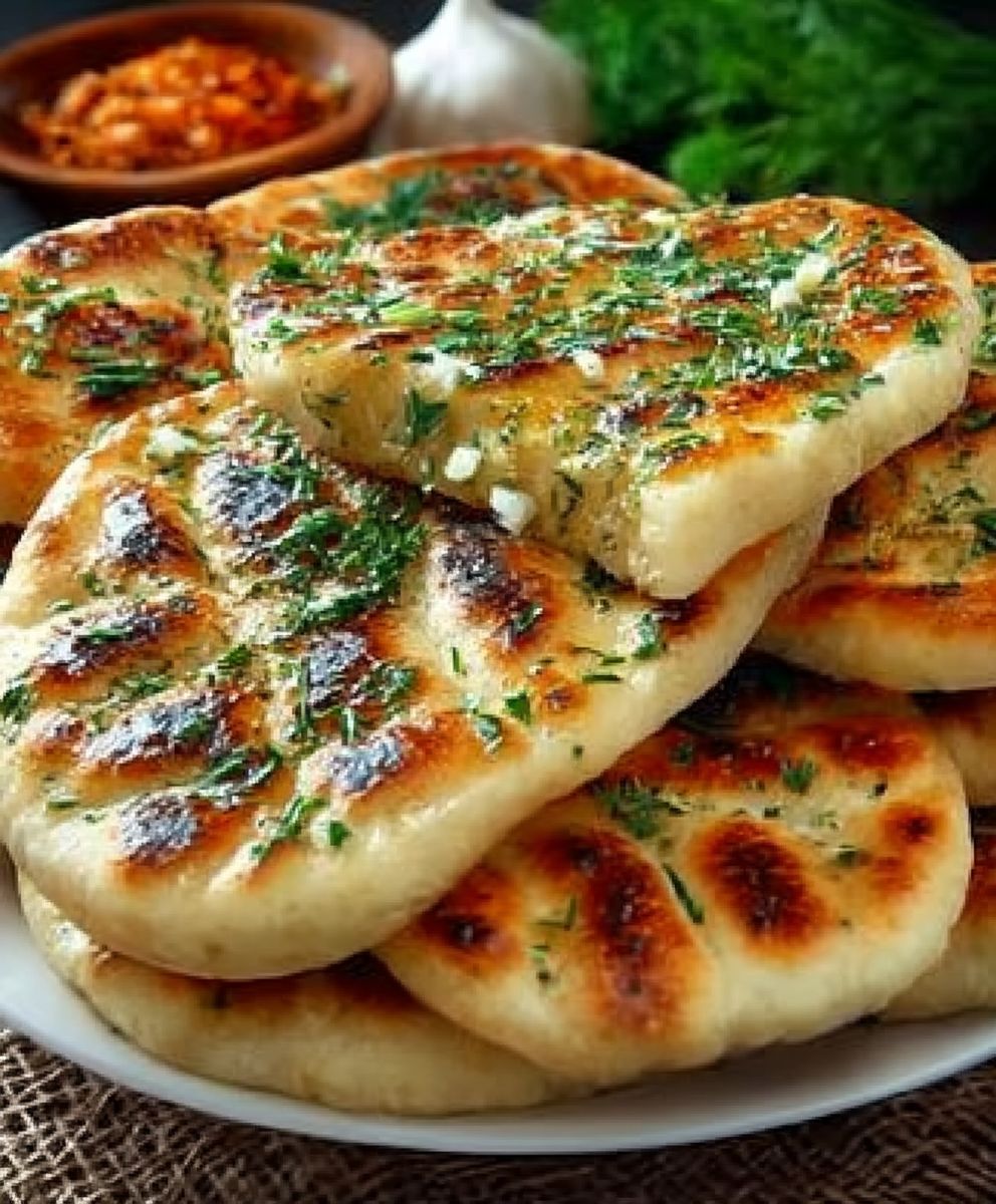 Air Fryer Garlic Butter Flatbread