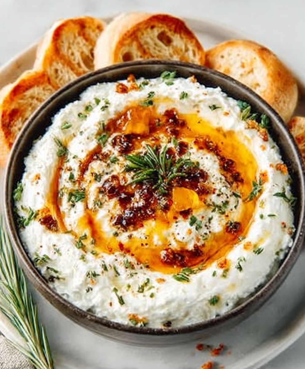 Ricotta Dip with Hot Honey