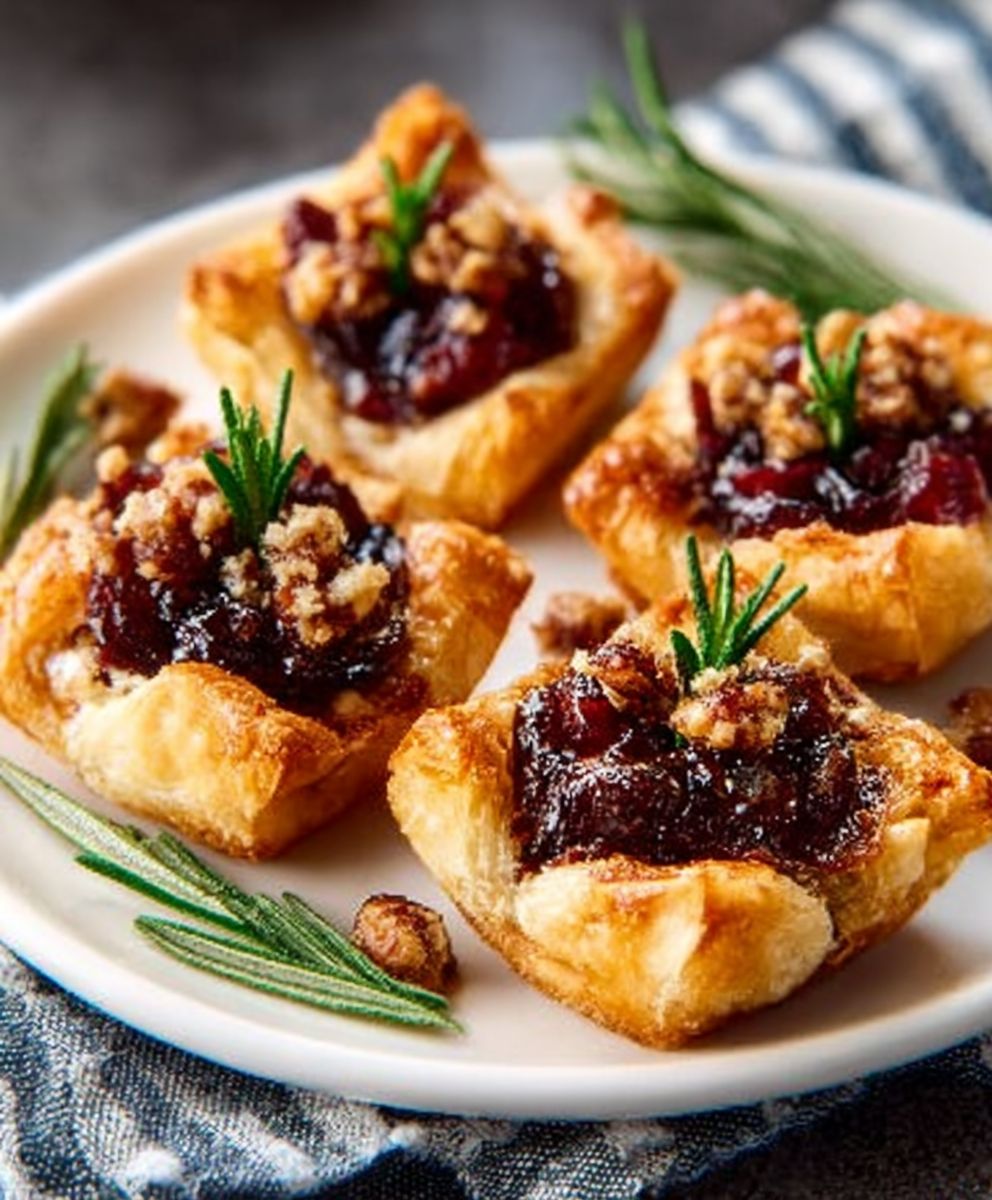 Baked Cranberry Brie Bites