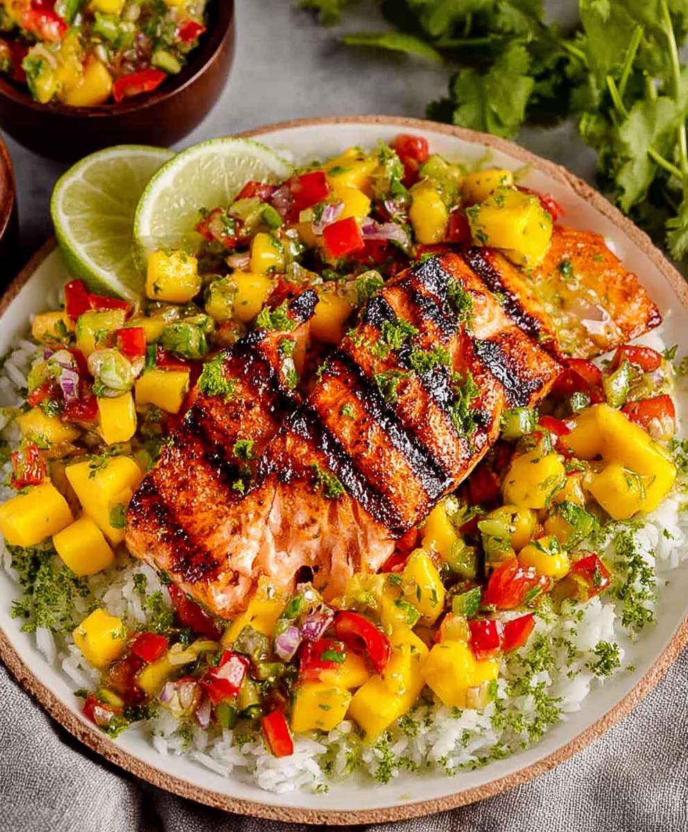 Salmon with Mango Salsa