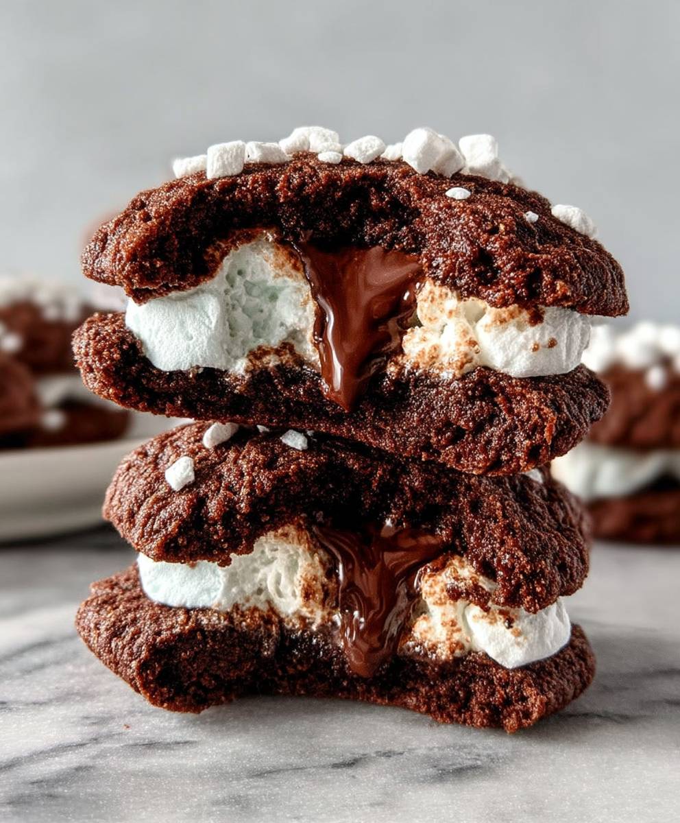 Marshmallow Hot Cocoa Cookies