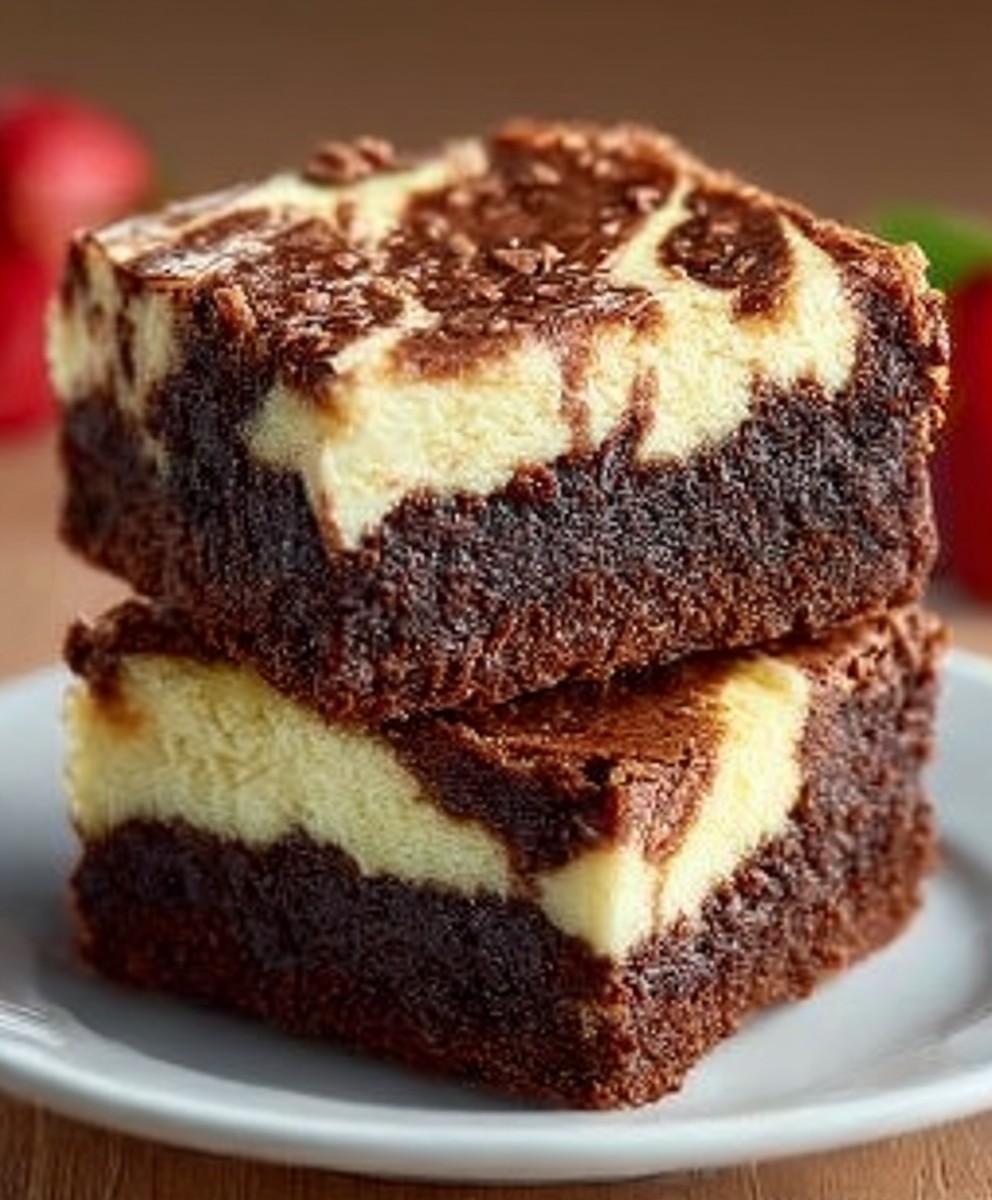 Cream Cheese Swirled Brownies