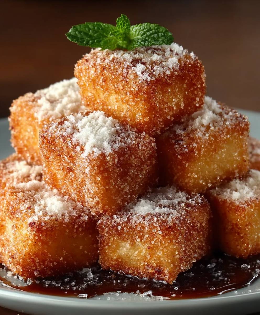 Crispy Angel Cake Churro Bites