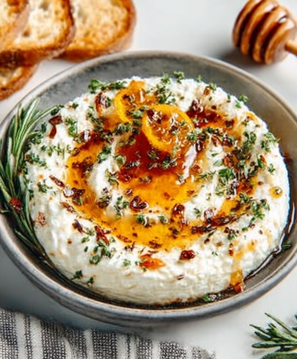 Ricotta Dip with Hot Honey