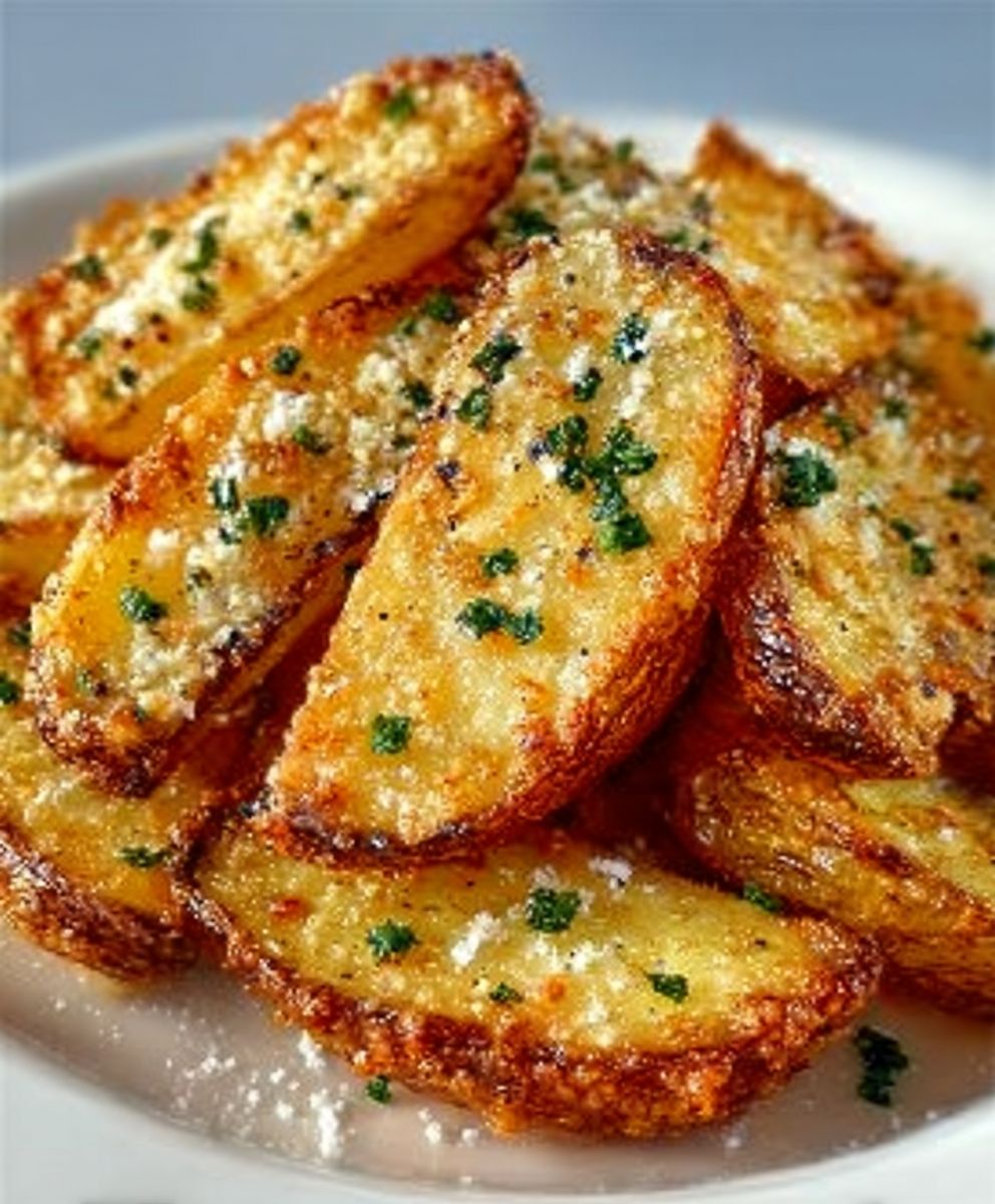 Garlic Parmesan Potato Wedges