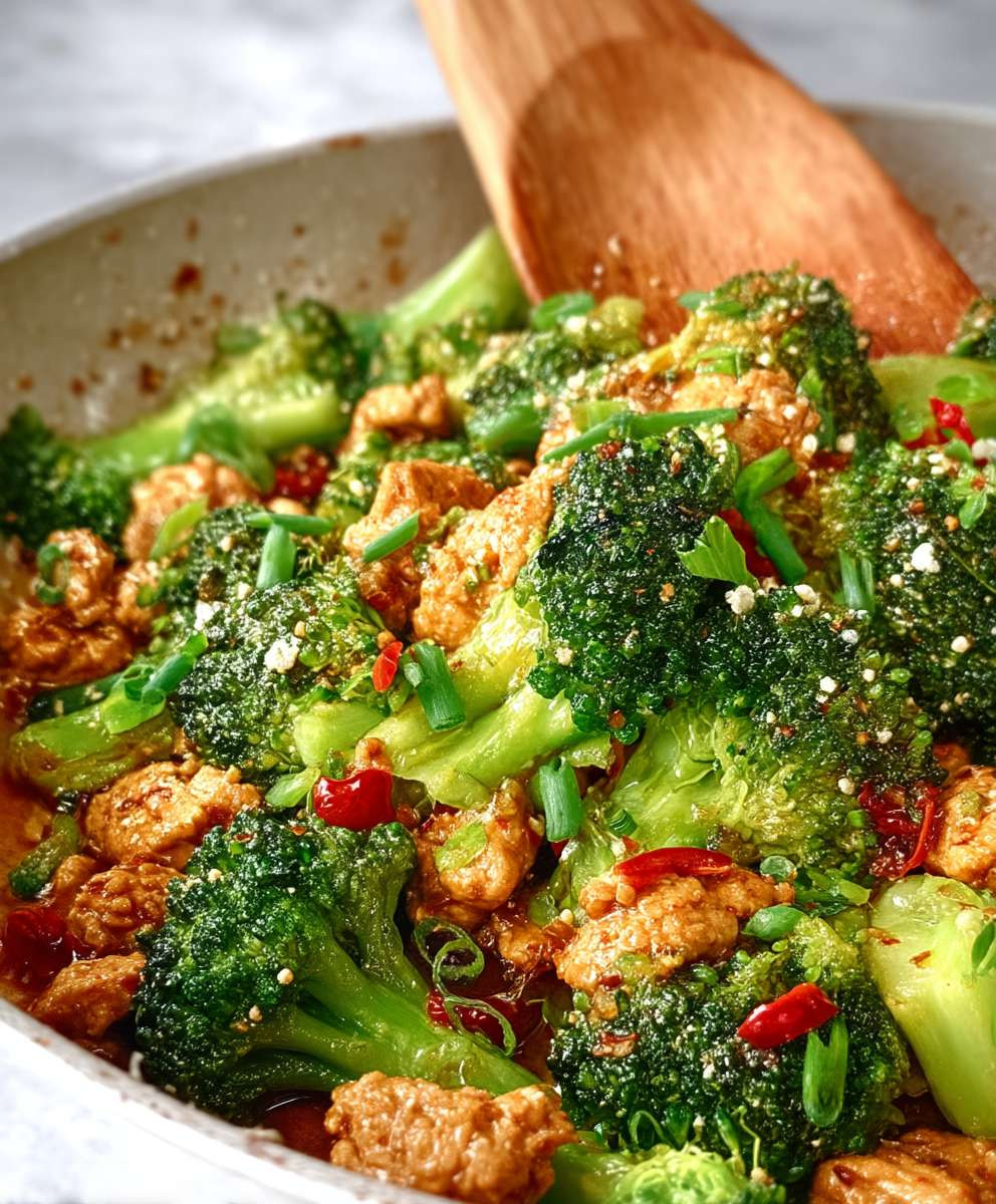 Ground Chicken Broccoli Stir Fry