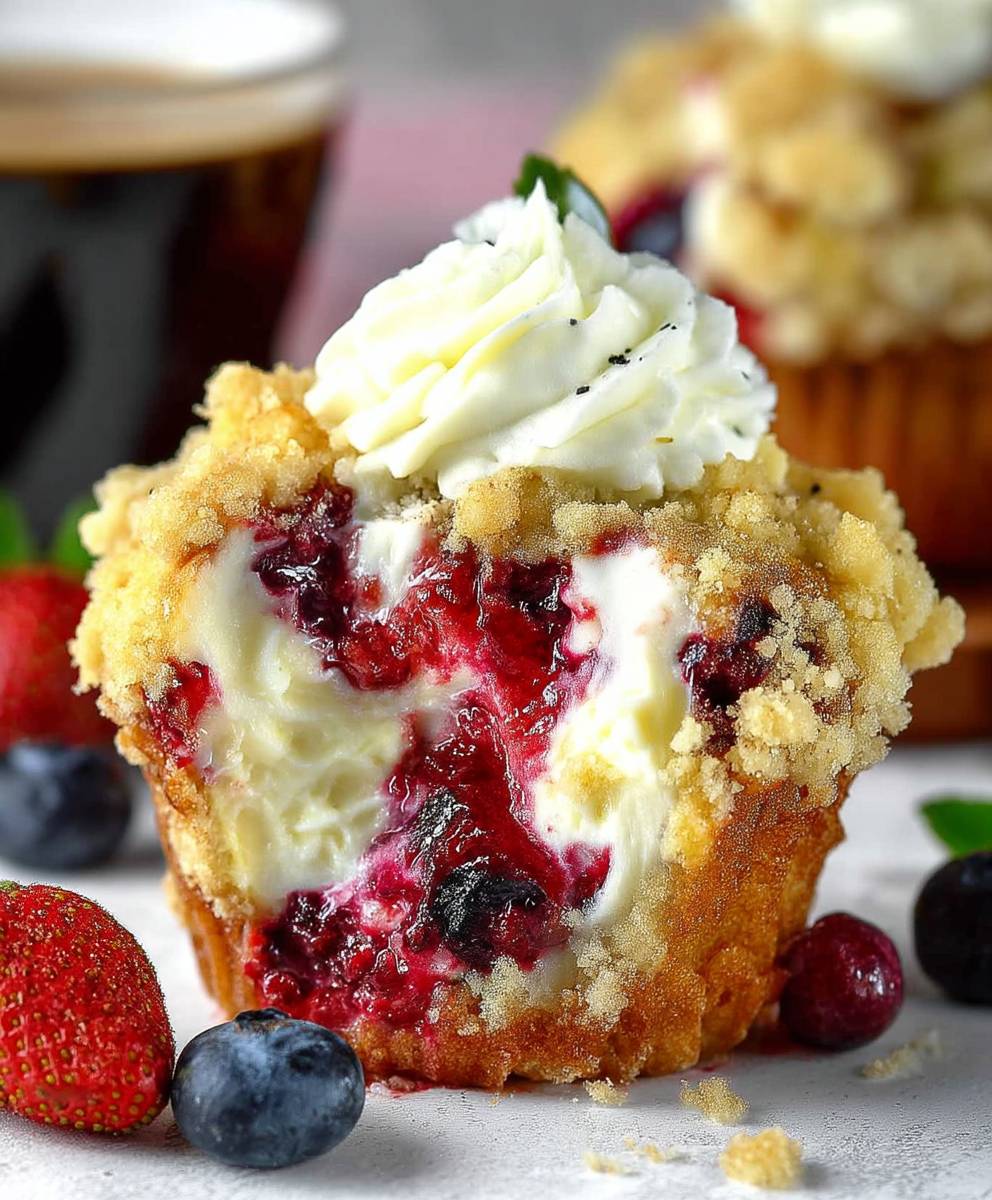 Strawberry Cream Cheese Muffins