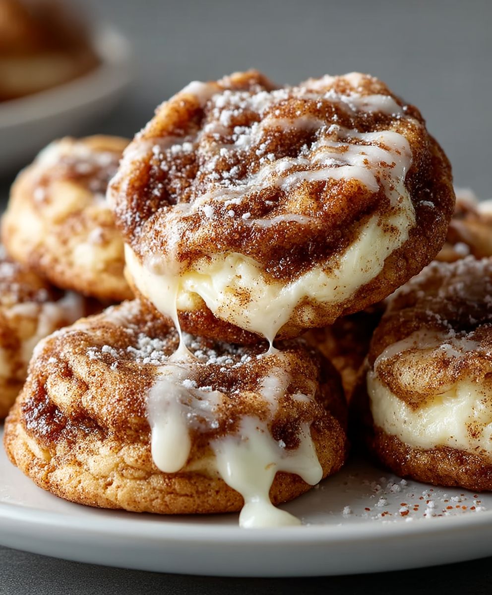 Cinnamon Roll Cheesecake Cookies