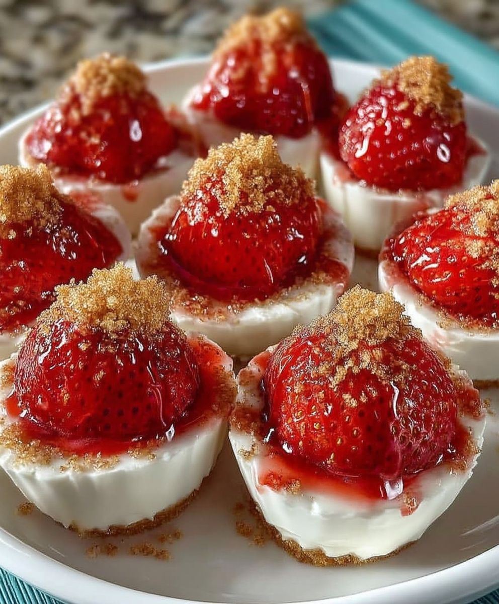 Cheesecake Deviled Strawberries