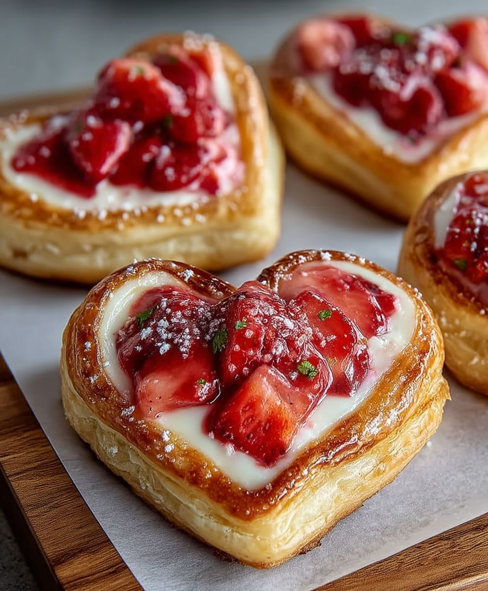Strawberry Cream Cheese Danishes