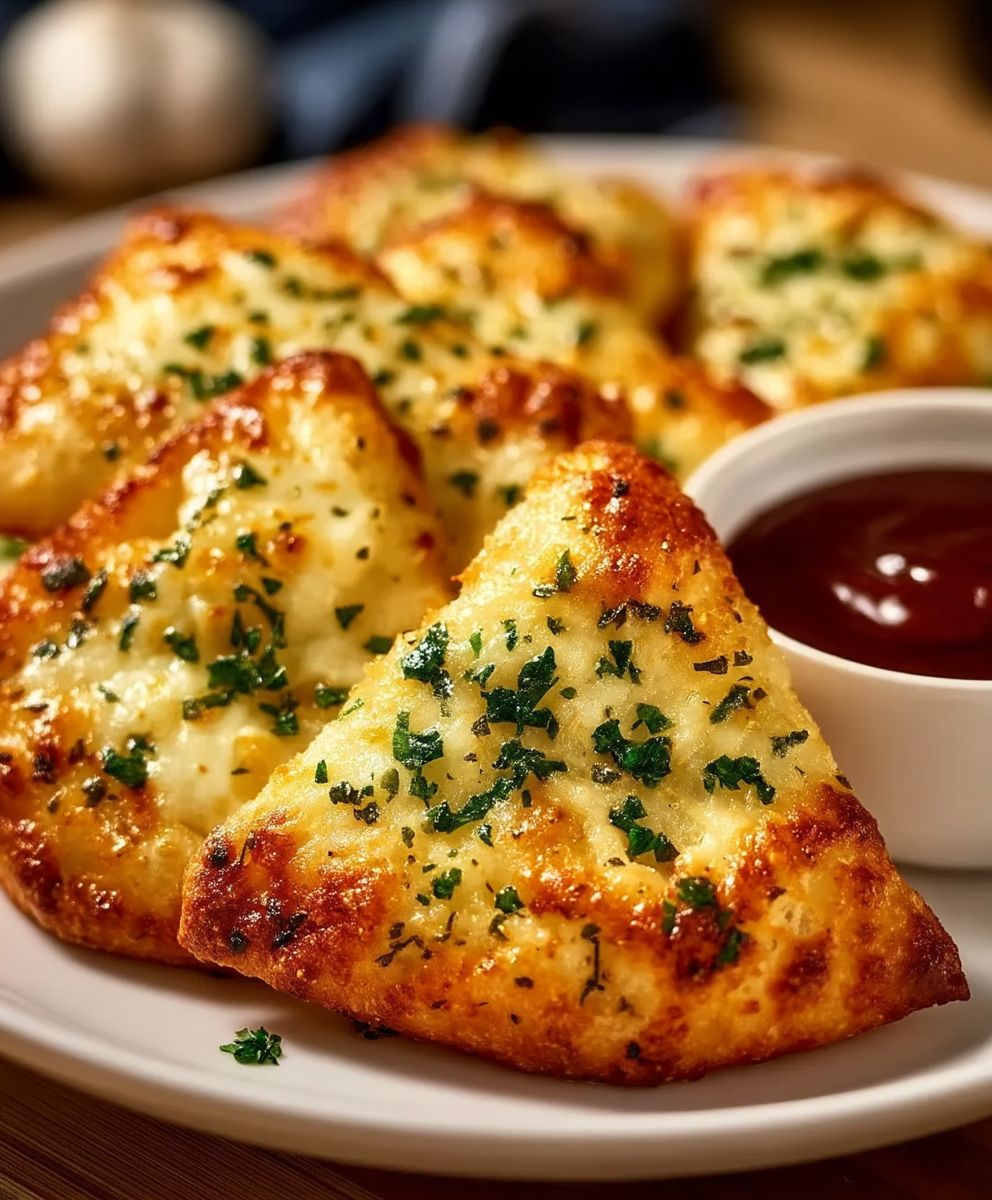 Cheesy Garlic Tortilla Bites