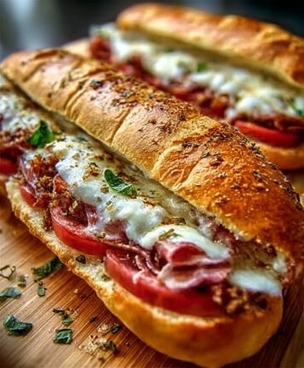 Baked Italian Sub Sandwiches