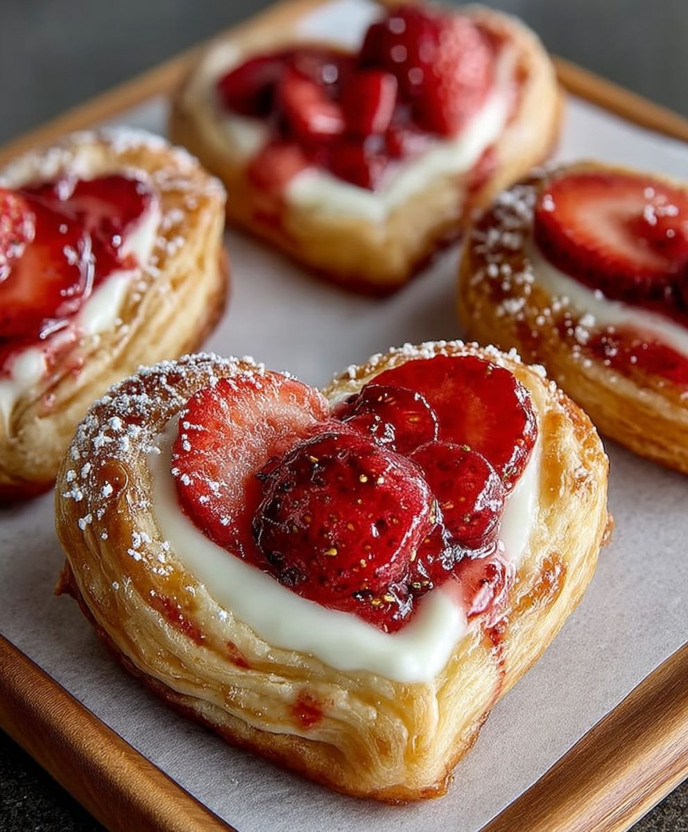 Strawberry Cream Cheese Danishes