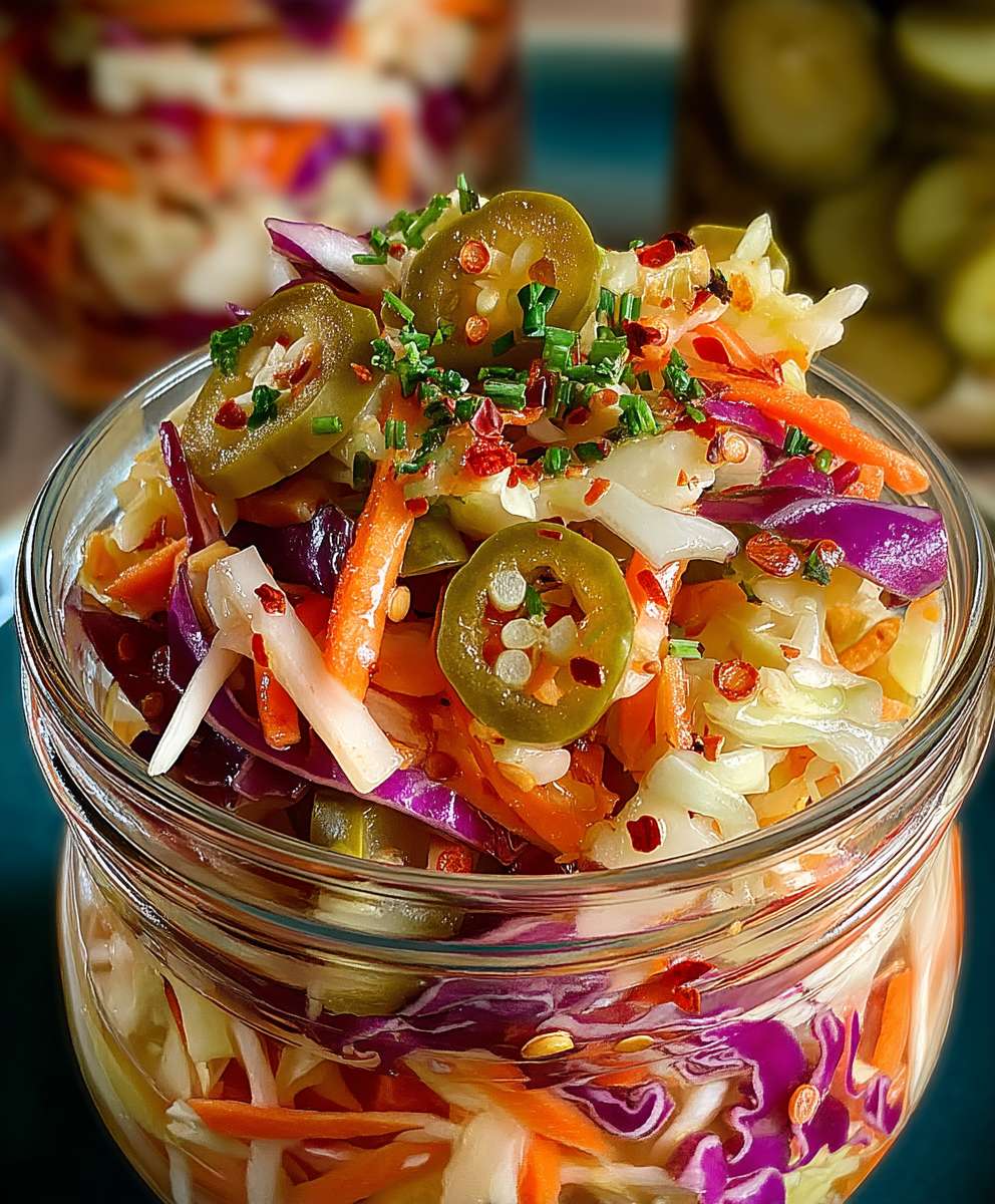 Sweet Spicy Pickle Slaw