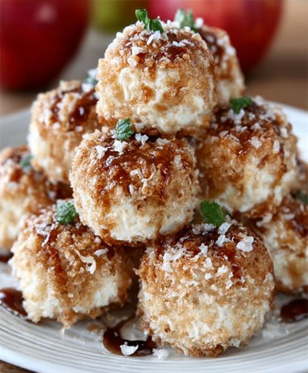 Cinnamon Apple Cottage Cheese Bites
