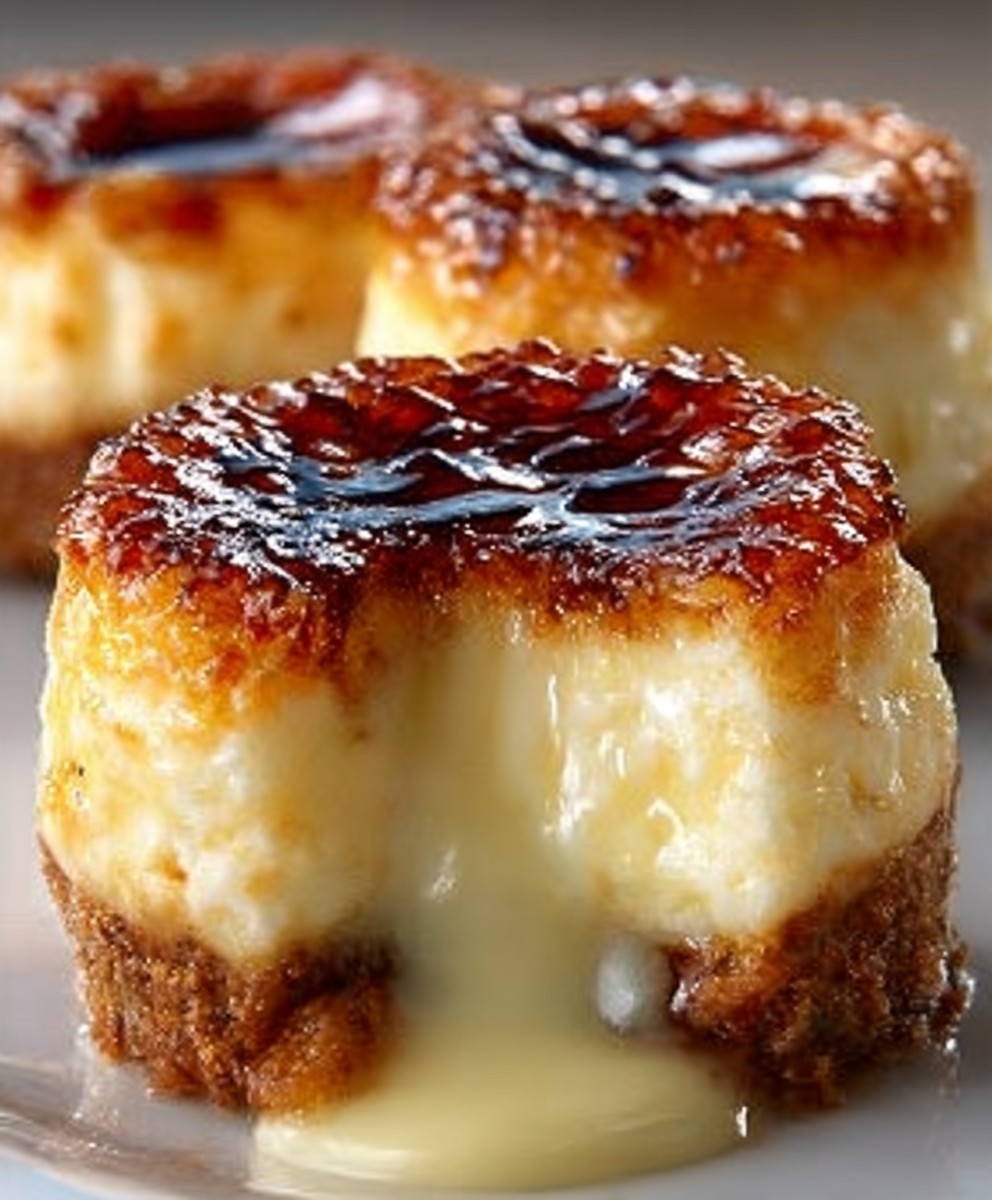 Mini Crème Brûlée Cheesecakes