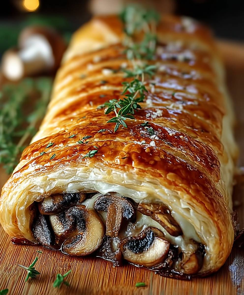 Mushroom Gruyère Puff Pastry