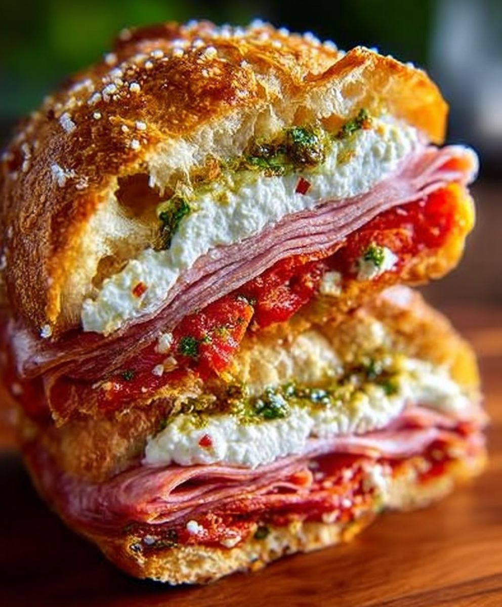 Baked Italian Grinder Sandwiches