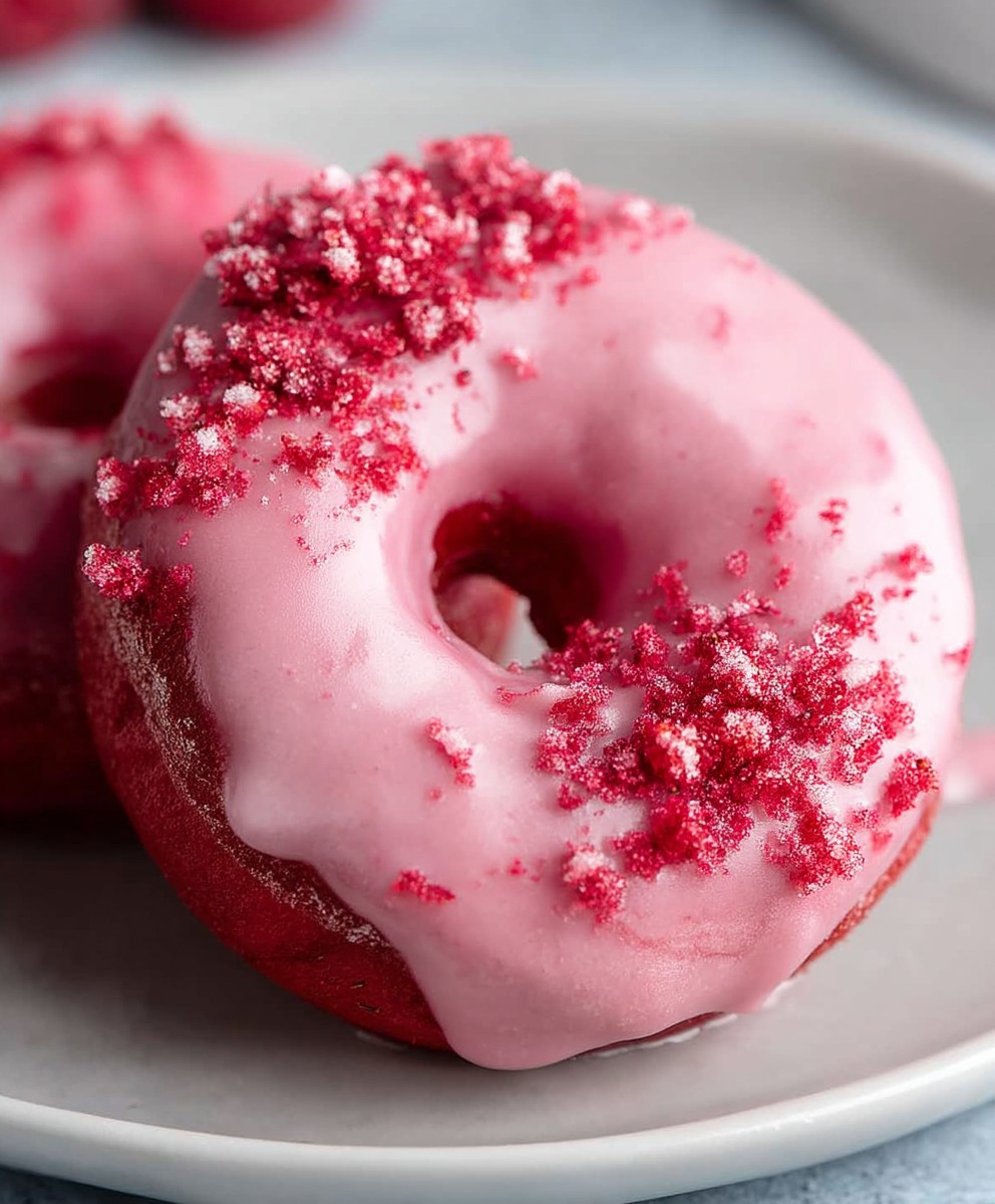 Baked Raspberry Donuts