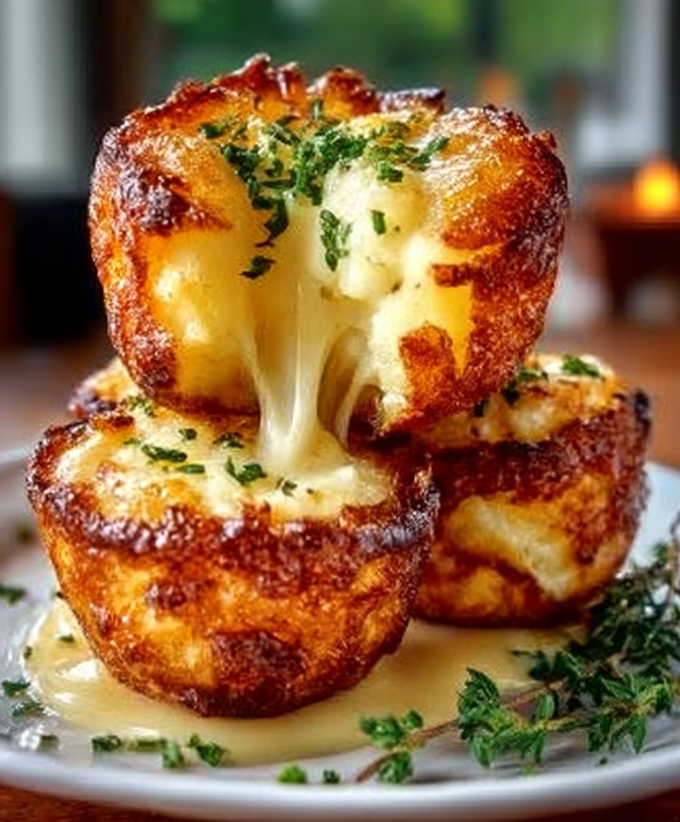 Cheesy Mashed Potato Puffs