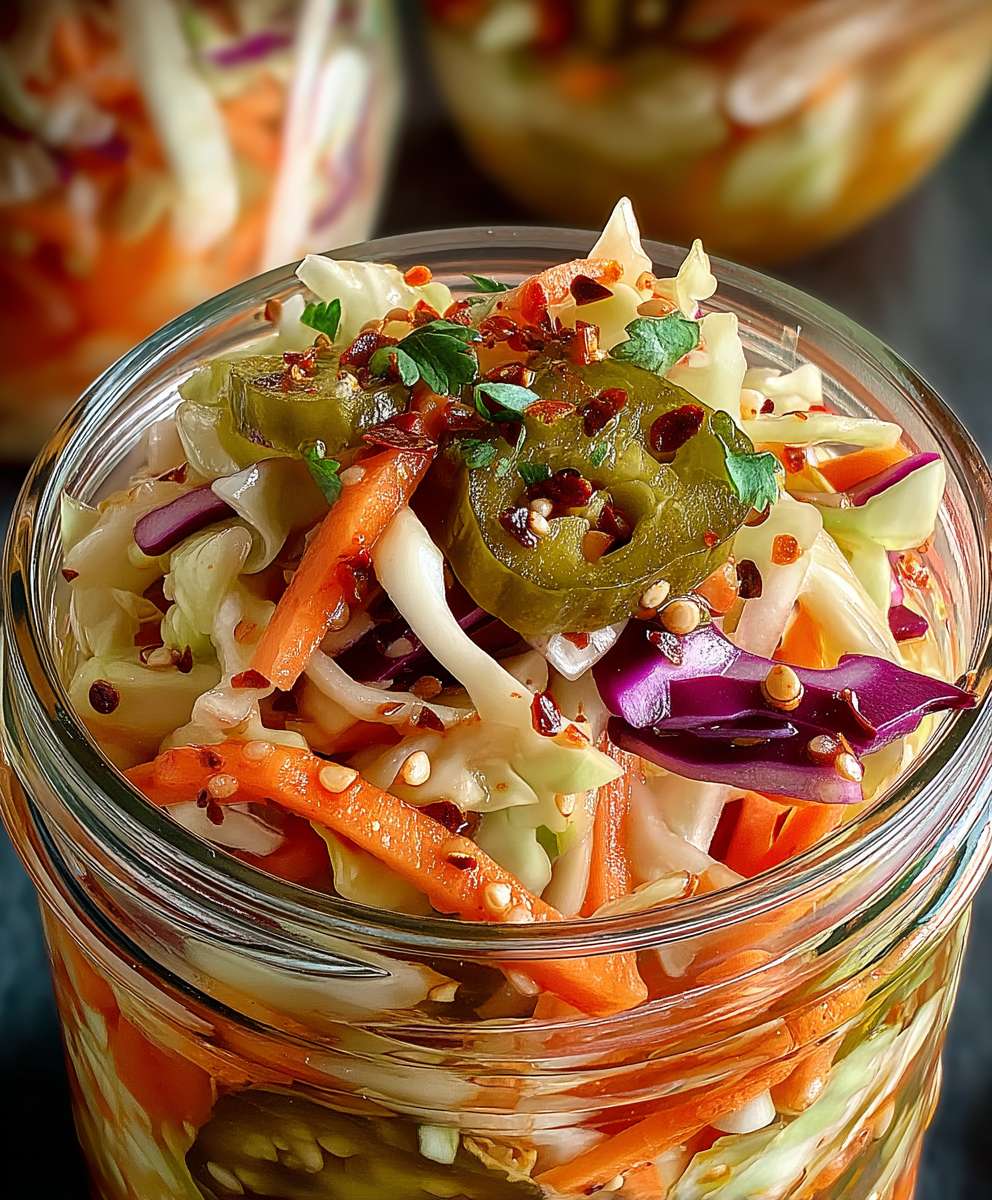 Sweet Spicy Pickle Slaw