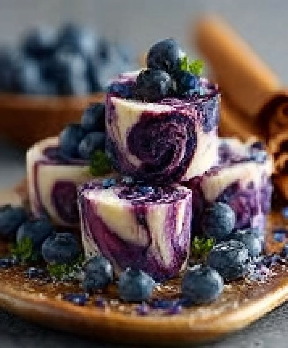 Blueberry Swirl Yogurt Bites