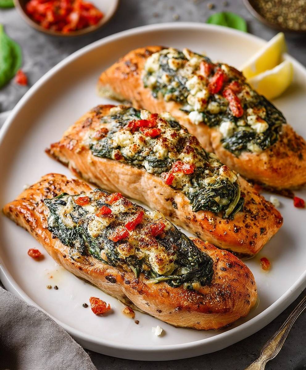 Baked Stuffed Salmon