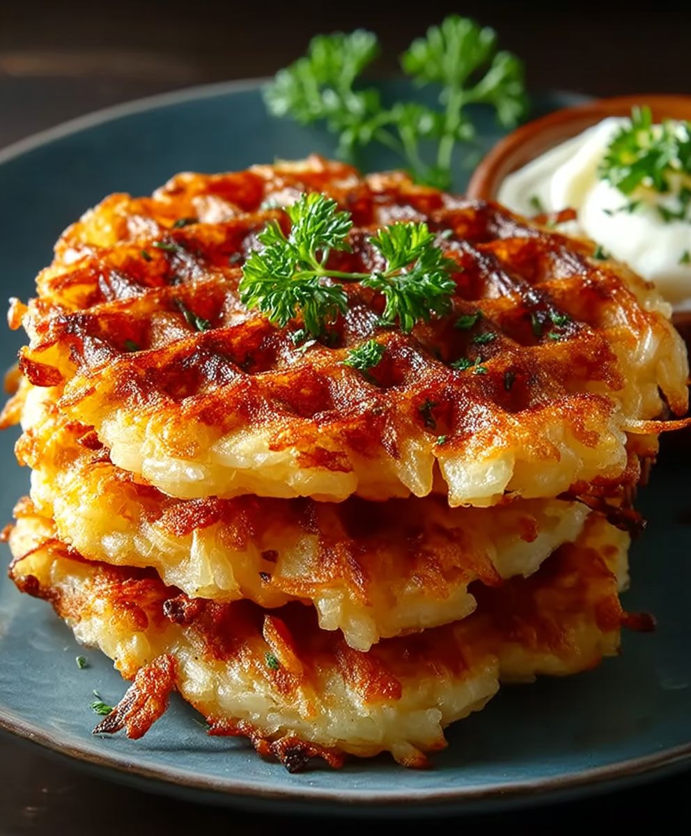 Crispy Waffle Iron Hashbrowns
