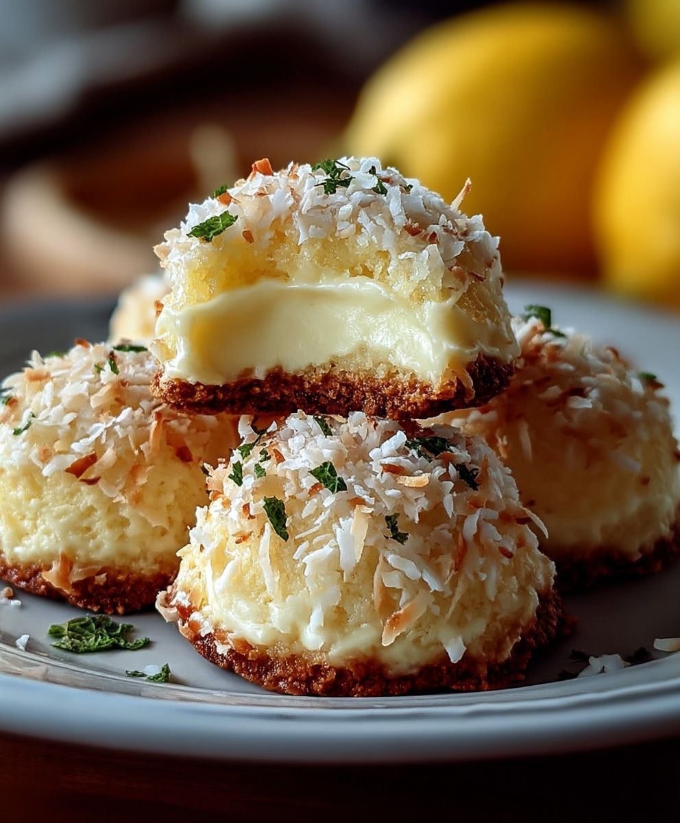 Lemon Coconut Cheesecake Cookies | Soft Citrus Cream Cheese Cookies image 2