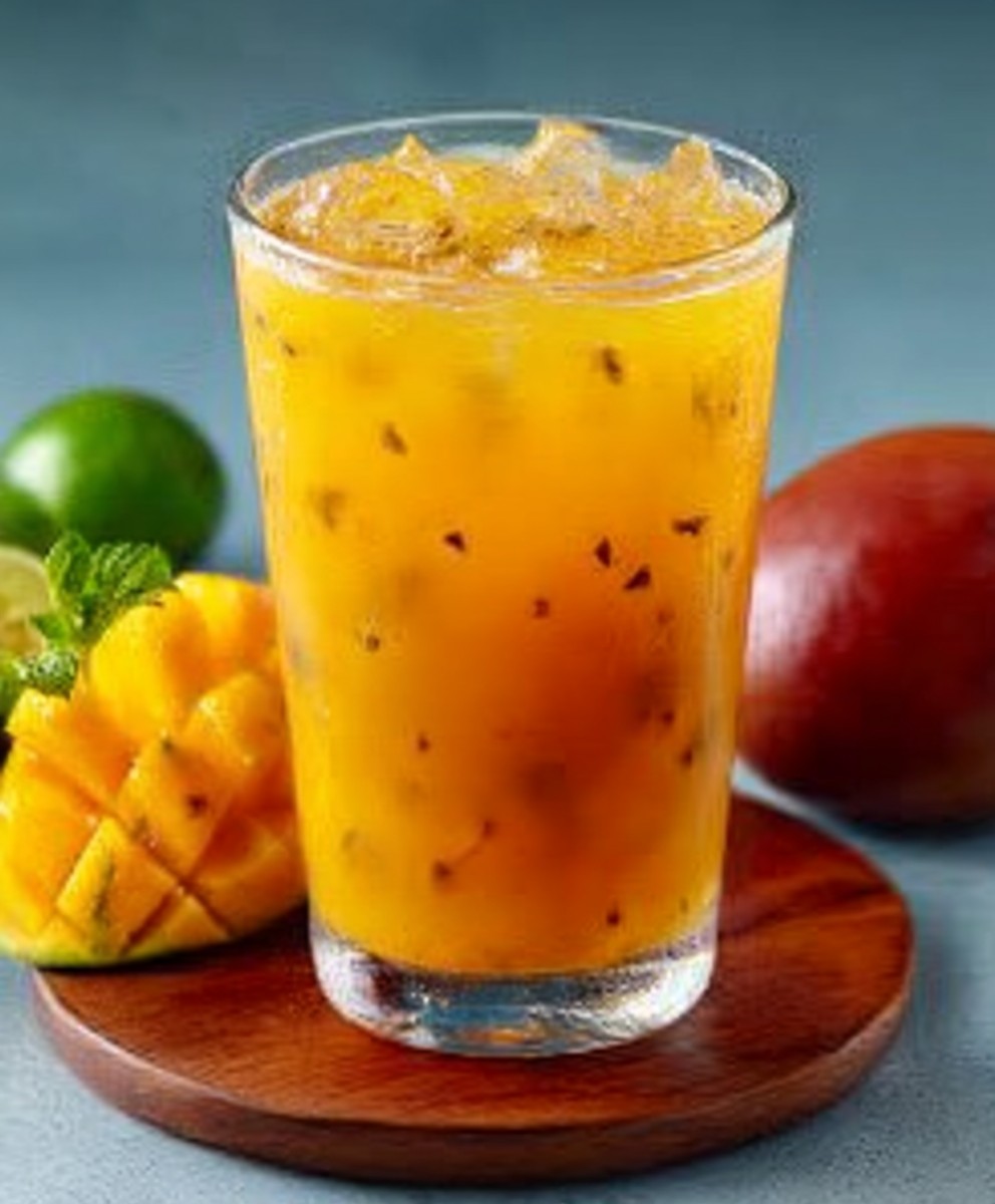 Homemade Mango Iced Tea | Fresh Fruity Refreshing Summer Drink Recipe image 2