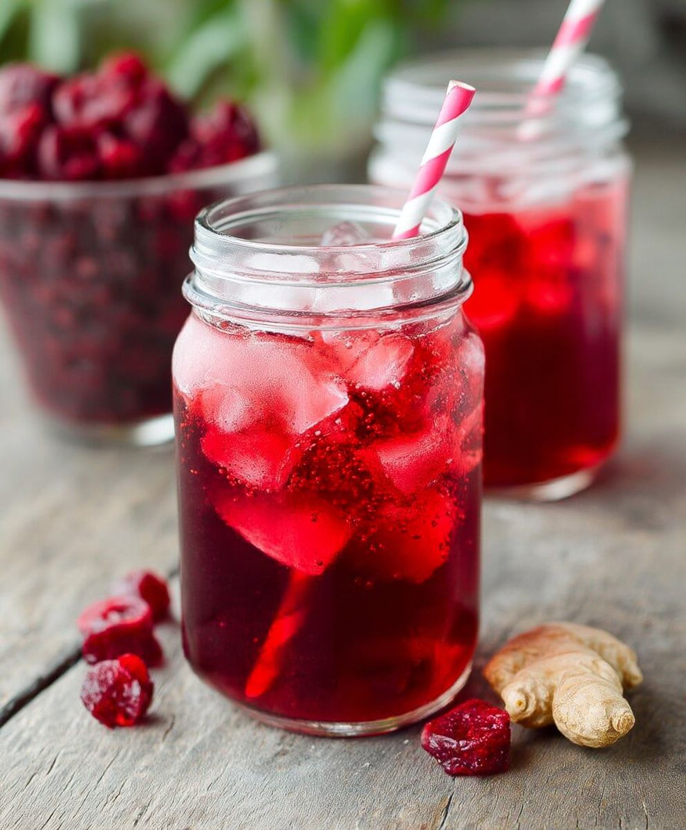 Sweet Spicy Cherry Ginger Iced Tea | Bold Refreshing Homemade Tea Recipe image 2